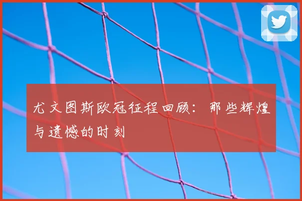 尤文图斯欧冠征程回顾：那些辉煌与遗憾的时刻